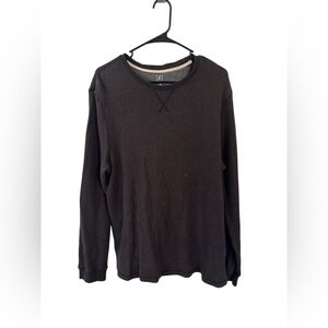 Men’s Gray Henley Shirt Size Large- Classic Minimal Everyday basic